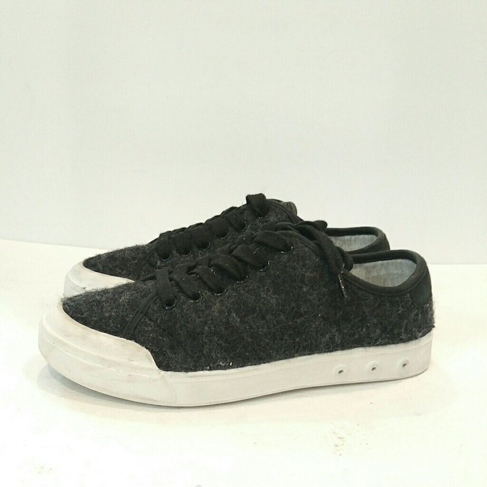 Rag & Bone Standard Issue Wool Lace-Up Shoes | Dark Grey | Size 37 | Excellent